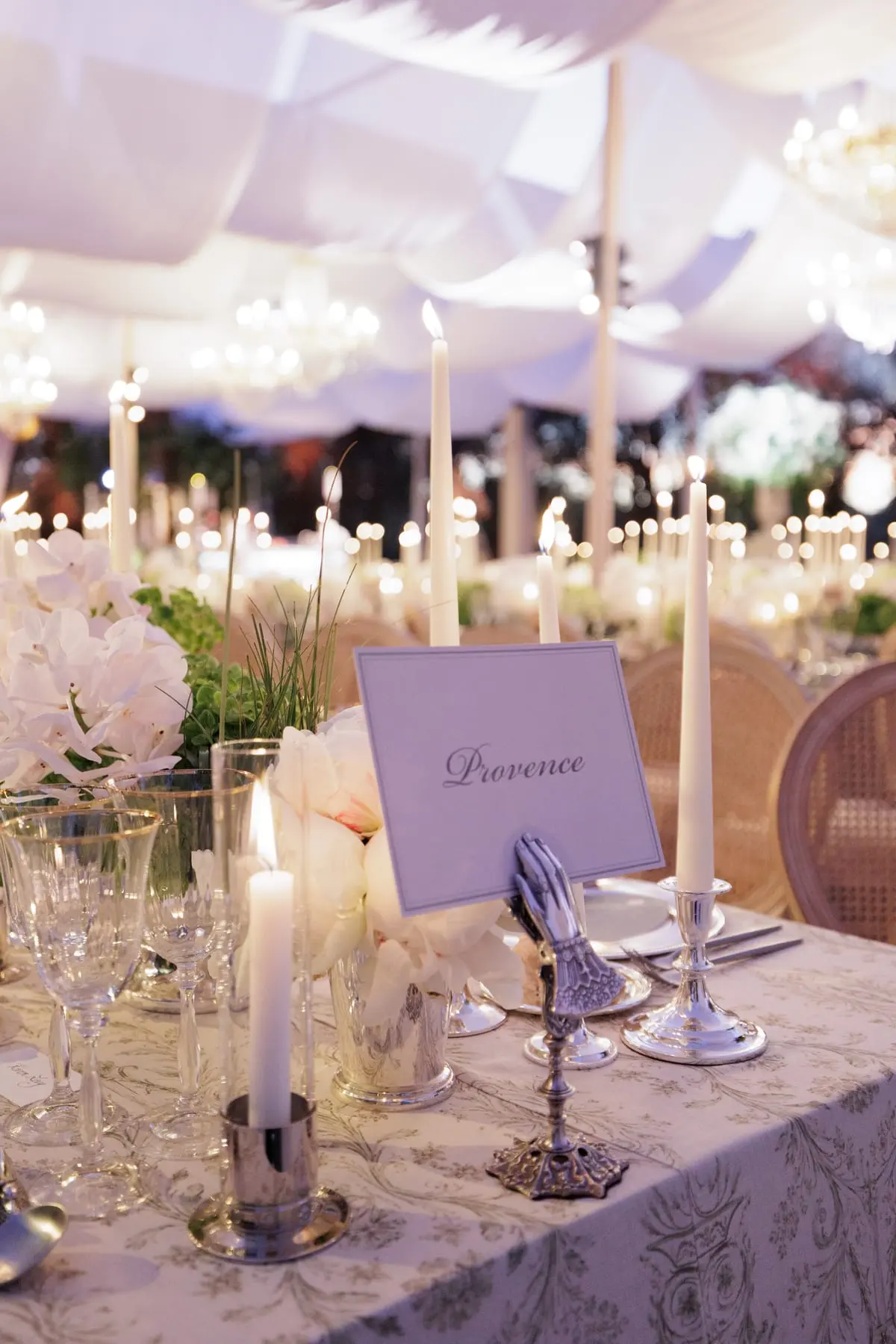 S & R, Mariage, Cannes & Cap d’Antibes, France. Le dîner sous les voilages, photo 15 sur 30